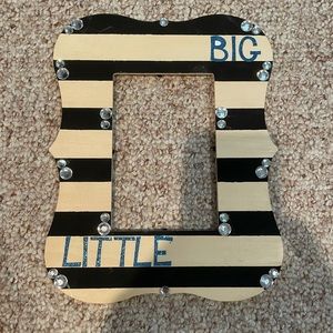 Sorority big/little painted picture frame